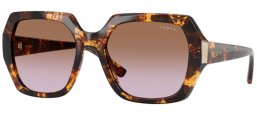 Lunettes de soleil - Vogue eyewear - VO5612SB - 317968  HAVANA HONEY // BROWN GRADIENT VIOLET