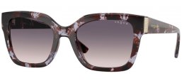 Lunettes de soleil - Vogue eyewear - VO5613SB - 317836  HAVANA PURPLE // GREY GRADIENT PINK