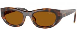 Lunettes de soleil - Vogue eyewear - VO5616S - 271883  DARK HAVANA // DARK BROWN POLARIZED