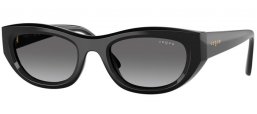 Lunettes de soleil - Vogue eyewear - VO5616S - W44/11  BLACK // GREY GRADIENT