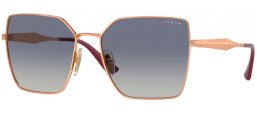 Gafas de Sol - Vogue eyewear - VO4284S - 51524L ROSE GOLD // DARK BLUE GRADIENT GREY