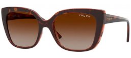 Lunettes de soleil - Vogue eyewear - VO5337S - 238613 DARK HAVANA // BROWN GRADIENT
