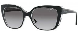 Gafas de Sol - Vogue eyewear - VO5337S - 283911 TOP BLACK SERIGRAPHY // GREY GRADIENT