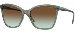 Gafas de Sol - Vogue eyewear - VO5520S - 3086E8  TRANSPARENT GREEN // DARK BROWN GRADIENT GREEN