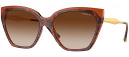 Gafas de Sol - Vogue eyewear - VO5521S - 238613  TOP BROWN HAVANA // BROWN GRADIENT