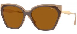 Gafas de Sol - Vogue eyewear - VO5521S - 310183  TOP NUDE BROWN // DARK BROWN POLARIZED