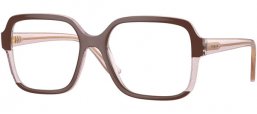 Monturas - Vogue eyewear - VO5555 - 3136 BROWN TRANSPARENT ROSE GLITTER