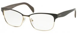 Lunettes de vue - Prada - VPR 65RV - DHO1O1 BROWN ON PALE GOLD