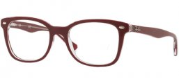 Monturas - Ray-Ban® - RX5285 - 5738 TOP BORDEAUX ON TRANSPARENT