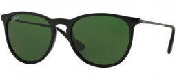 Sunglasses - Ray-Ban® - Ray-Ban® RB4171 ERIKA - 601/2P BLACK // GREEN POLARIZED