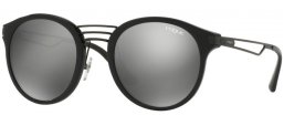 Lunettes de soleil - Vogue - VO5132S - W44/6G BLACK // GREY MIRROR SILVER