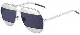 Gafas de Sol - Dior - DIORSPLIT1 - 010 (KU) SILVER // SILVER VIOLET SILVER MIRROR