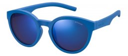 Gafas Junior - Polaroid Junior - PLD 8019/S - ZDI (JY) BLUE // GREY BLUE MIRROR POLARIZED