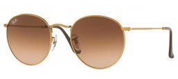 Gafas de Sol - Ray-Ban® - Ray-Ban® RB3447 ROUND METAL - 9001A5 SHINY LIGHT BRONZE // PINK GRADIENT BROWN