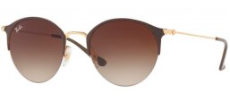 Lunettes de soleil - Ray-Ban® - Ray-Ban® RB3578 - 900913 GOLD TOP BROWN // BROWN GRADIENT DARK BROWN