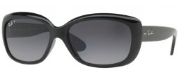 Lunettes de soleil - Ray-Ban® - Ray-Ban® RB4101 JACKIE OHH - 601/T3 SHINY BLACK // GREY GRADIENT DARK GREY POLARIZED