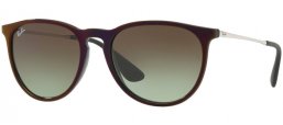 Gafas de Sol - Ray-Ban® - Ray-Ban® RB4171 ERIKA - 6316E8 BLACK SP RED // GREEN GRADIENT BROWN