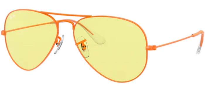 Sunglasses Ray Ban Ray Ban Rb3025 Aviator Large Metal 92t4 Orange Yellow Photocromic