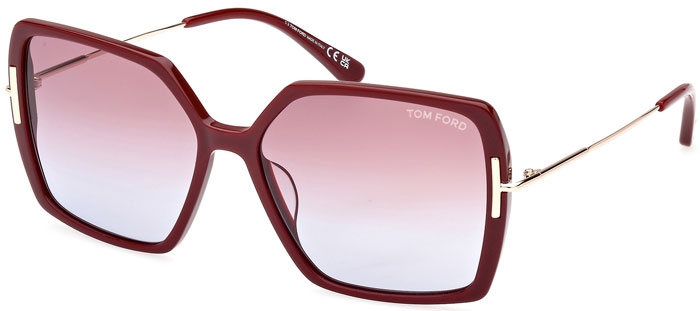 Sunglasses - Tom Ford - JOANNA FT1039 - 69Z SHINY BURGUNDY // PINK GRADIENT